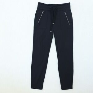 Athleta Headlands Hybrid Pant Women's 4 Black Stretch Drawstring‎ Zip Pockets